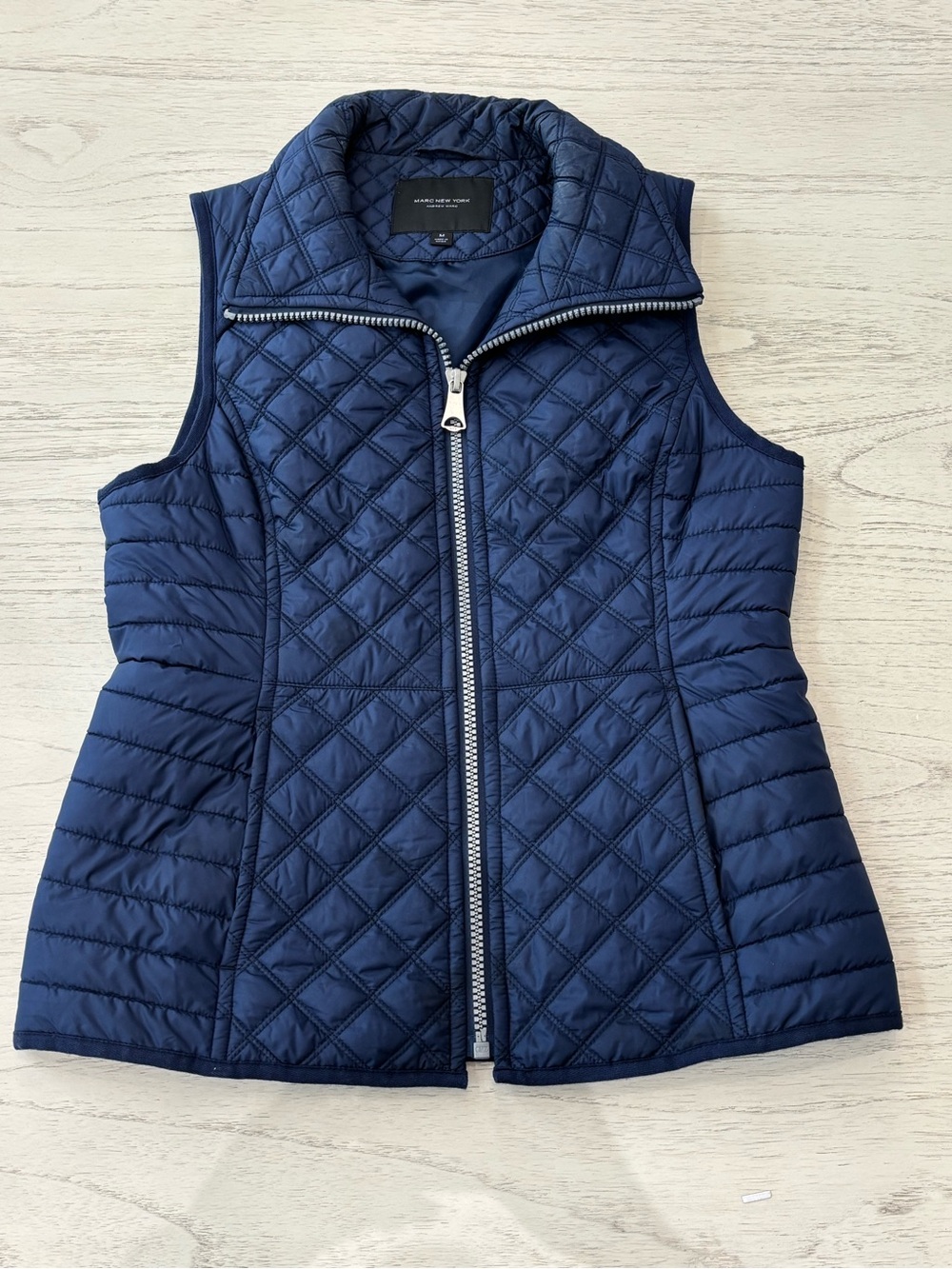 Marc New York Andrew Marc Navy Quilted Puffer Vest Women’s Medium